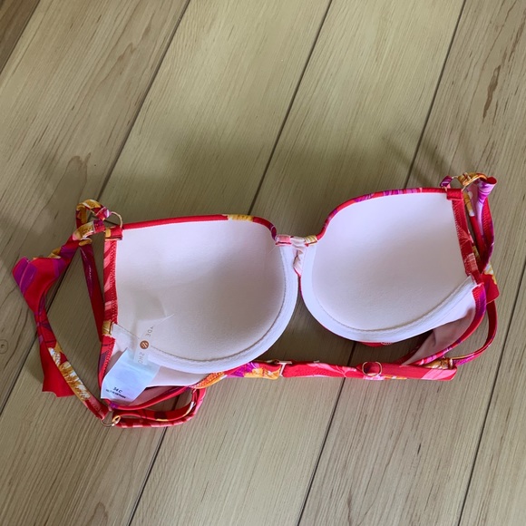 Red Floral Push-Up Bikini Set Small/34C SHADE & SHORE Target excellent condition - Picture 6 of 8